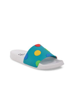 Carlton London - Polka Dot Green White Sliders