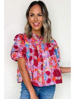 PARTIQ - Women Pink Floral Printed Top