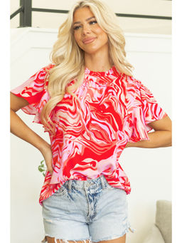 PARTIQ - Women Red Printed Top
