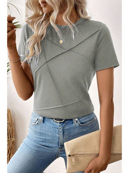 PARTIQ - Women Grey Solid Top