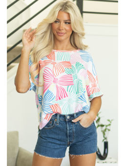 PARTIQ - Women White Printed Top