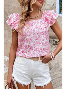 PARTIQ - Women Pink Floral Print Top