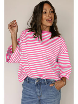 PARTIQ - Women Pink Stripes Top