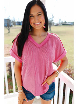 PARTIQ - Women Pink Textured Top