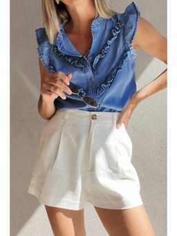 PARTIQ - Women Blue Solid Top