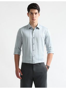 Arrow Newyork - Mens Vertical Striped Manhattan Slim Fit Shirt