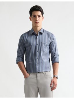 Arrow Newyork - Mens Vertical Striped Manhattan Slim Fit Shirt