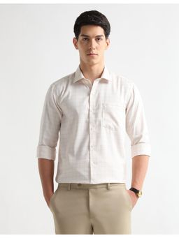 Arrow - Mens Textured Graph Checked Auto Press Shirt