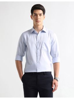 Arrow - Mens Textured Graph Checked Auto Press Shirt