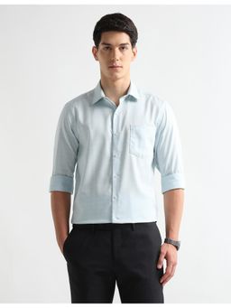 Arrow - Mens Textured Graph Checked Auto Press Shirt