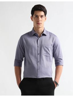 Arrow - Mens Textured Graph Checked Auto Press Shirt