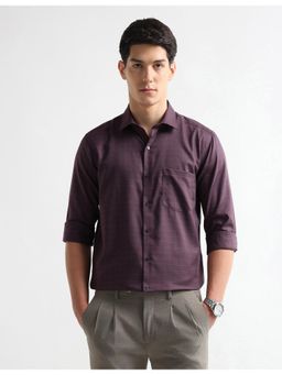 Arrow - Mens Textured Graph Checked Auto Press Shirt