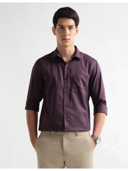 Arrow - Mens Textured Graph Checked Auto Press Shirt