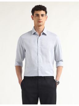 Arrow - Mens Check Self Design Tailored Fit Shirt