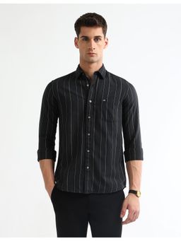 Arrow Sports - Mens Vertical Striped Slim Fit Shirt
