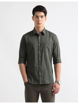 Arrow Sports - Mens Vertical Striped Outdoor Shirt