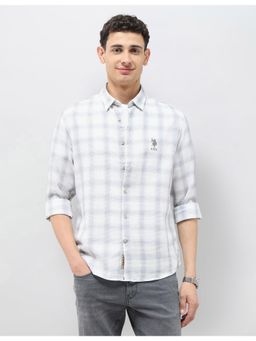 U.S. Polo Assn. Denim Co. - Mens Tartan Checked Monochrome Shirt