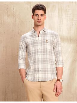 U.S. Polo Assn. Denim Co. - Mens Tartan Checked Legend Of Horseshoe Shirt