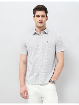 U.S. POLO ASSN. - Mens Geometric Printed Tailored Fit Shirt