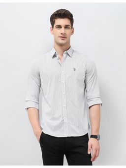 U.S. POLO ASSN. - Mens Geometric Printed Tailored Fit Shirt