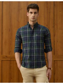 U.S. POLO ASSN. - Mens Plaid Checked Varsity Theatre Shirt