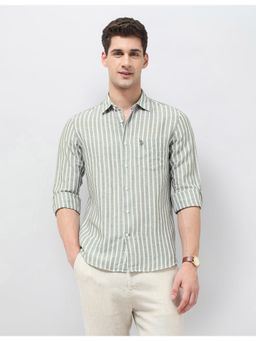 U.S. POLO ASSN. - Mens Vertical Striped Tailored Fit Shirt
