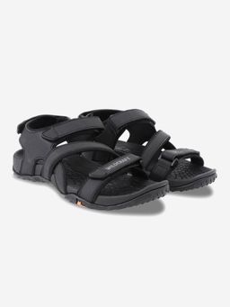 WILDCRAFT - Men Zemu Black Floater Sandals