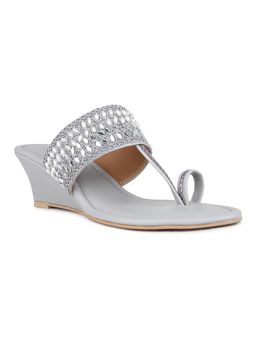 Inc.5 - Women Grey Wedges Heels