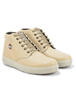 WOODLAND - Men Cream Casual Boots