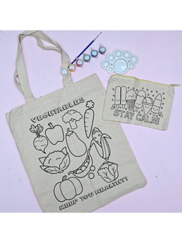 Pinch of Pretty - Creative Canvas Diy Tote Bag and Pouch Set