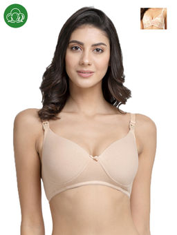 Inner Sense - Organic Antimicrobial Padded NonWired Feeding Bra Multi-Color (Pack of 2)