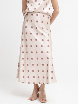 RAREISM - Berdo-B Beige Flared Fit Skirt