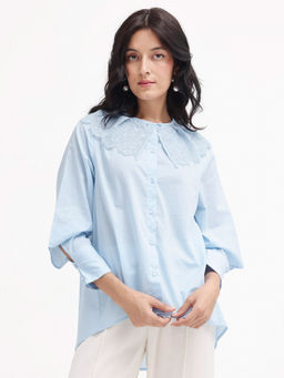 RAREISM - Burrido Light Blue Regular Fit Shirt