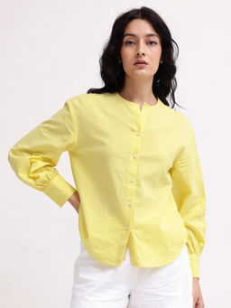 RAREISM - Chantreyo Yellow Regular Fit Top