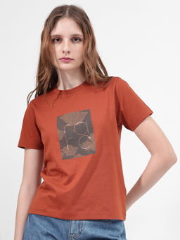 RAREISM - Kirk Rust Regular Fit T-Shirt