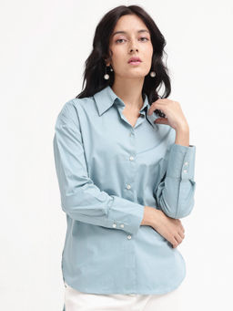 RAREISM - Matsue Light Blue Boxy Shirt