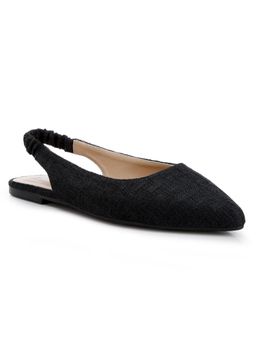 London Rag - Slingback Ballet Flats - Black