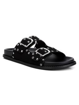 London Rag - Lenny Embellished Sandals - Black