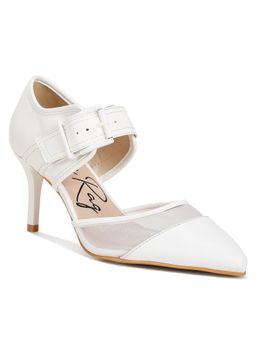 London Rag - Buckle Detail Pump Sandals - White