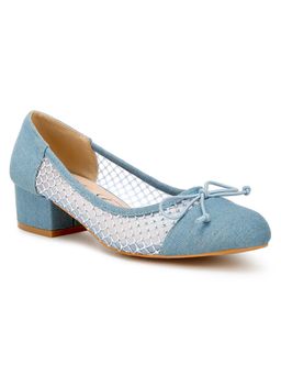 London Rag - Mesh Denim Pumps - Blue