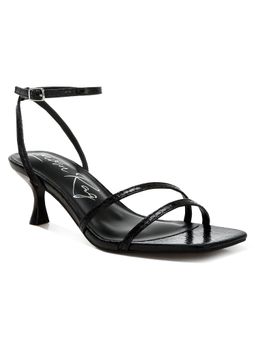 London Rag - Faux Leather Strappy Sandals - Black