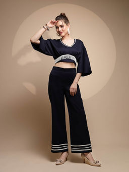 Global Republic - Blue Flared Sleeves Co-Ord (Set of 2)