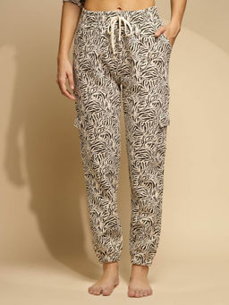 Global Republic - Black Printed Low Waist Cotton Pyjama