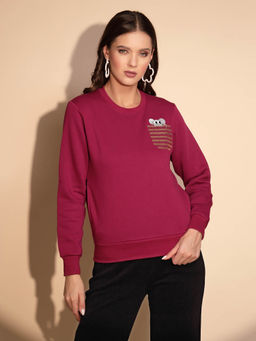 Global Republic - Pink Full Sleeve Sweatshirt