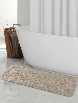 Saral Home - Kaku Cotton Antiskid Bath Mat (45X100 Cm)