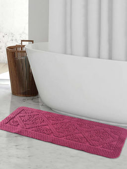 Saral Home - Kaku Cotton Antiskid Bath Mat (45X100 Cm)