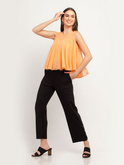 Zink London - Womens Peach Solid Top