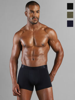 Tommy Hilfiger - Men Multi-Color Low Rise Solid Trunks (Pack of 3)