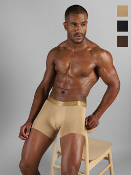 Tommy Hilfiger - Men Multi-Color Low Rise Solid Trunks (Pack of 3)