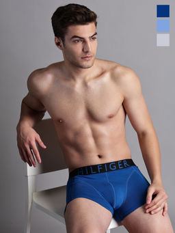 Tommy Hilfiger - Men Multi-Color Low Rise Solid Trunks (Pack of 3)